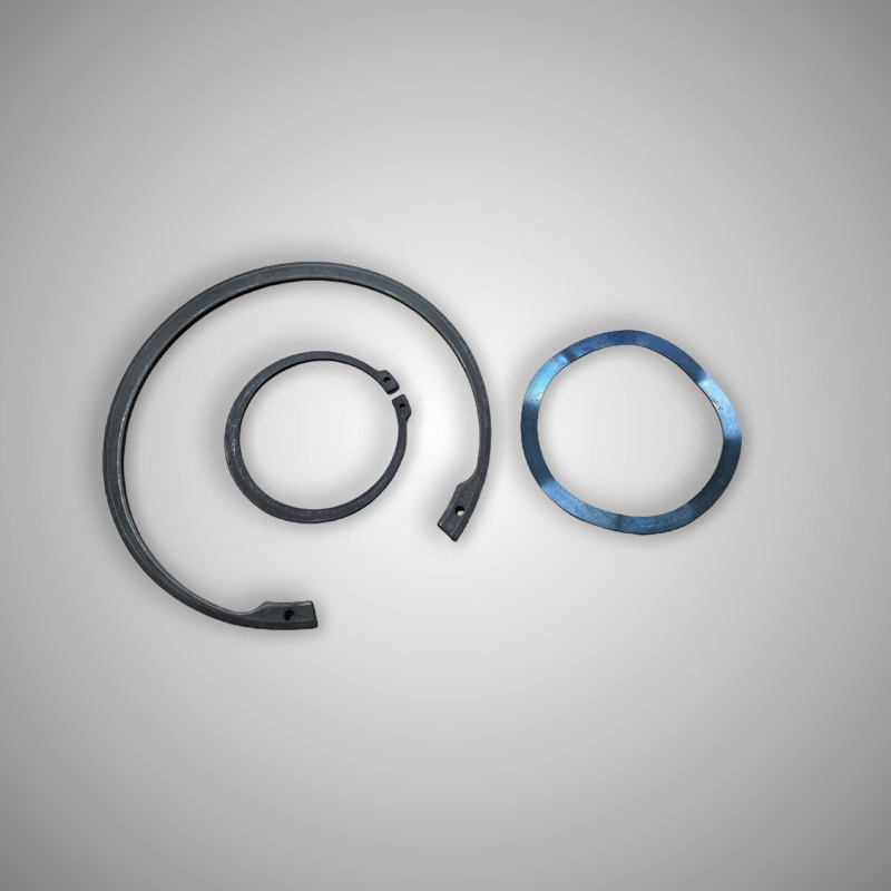 Пружинная шайба и стопорное кольцо 