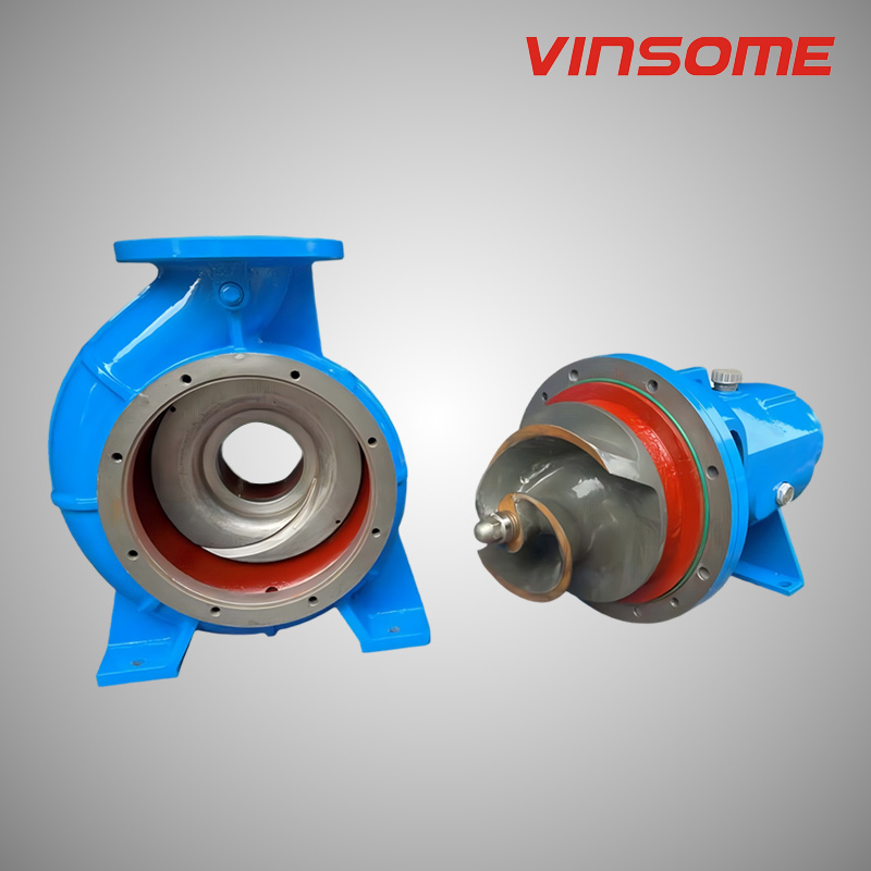 Одноступенчатый горизонтальный канализационный насос сухой установки с торцевым всасыванием